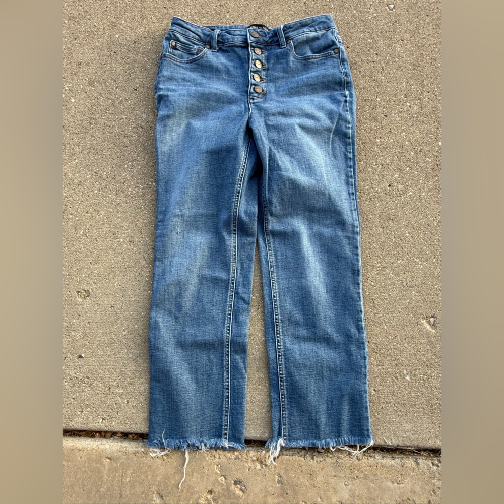 Kenneth Cole Women's Straight Leg Blue Jeans